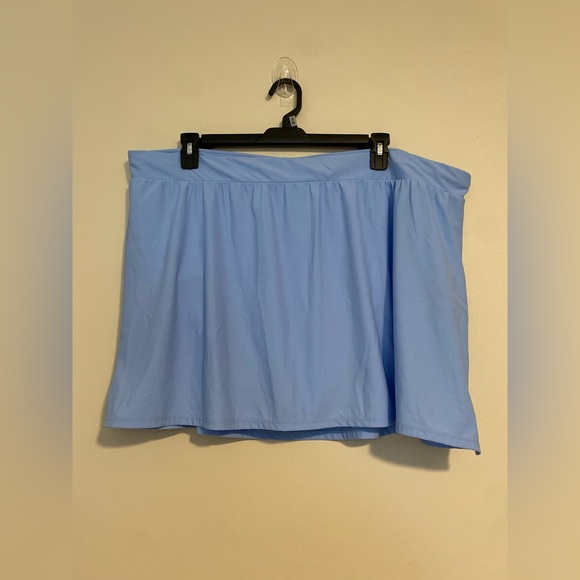 crown & ivy Other - NWT Crown & Ivy Blue Plus Swim Skirt with Charm size 3X